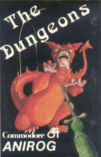 Dark Dungeons Commodore 64 US box art
